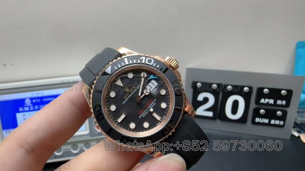 rolex yacht master everose gold super clone watch vs factory 40mm men's mechanical - Image 4