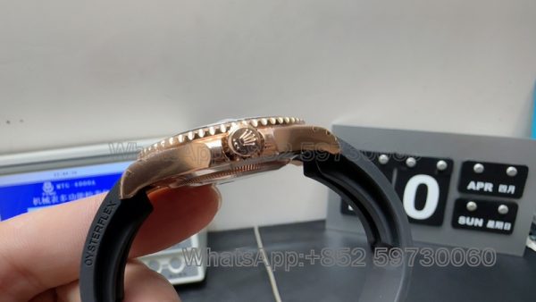 rolex yacht master everose gold super clone watch vs factory 40mm men's mechanical - Image 5