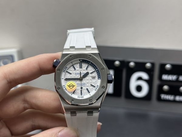 new royal oak offshore super clone watch aps factory audemars piguet 15710 white plate 1