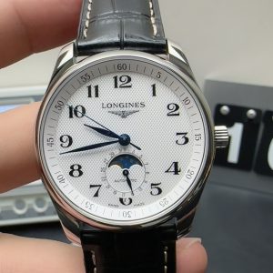 longines master collection watch super clone aps factory moon phase belt model 1