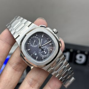 patek philippe nautilus watch super clone PPF factory 5990 dual time zone 1