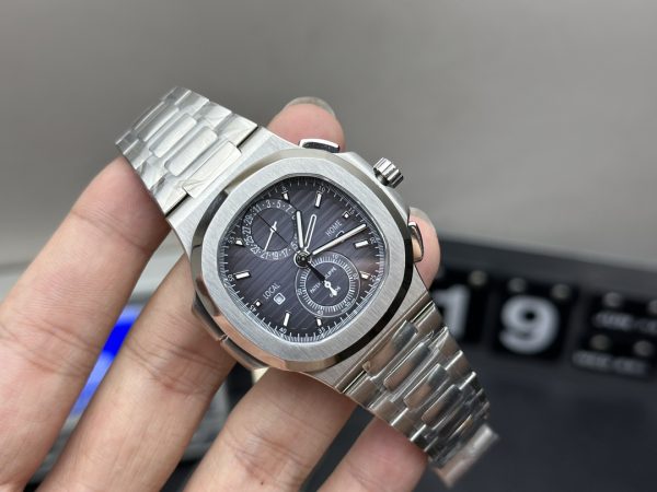 patek philippe nautilus watch super clone PPF factory 5990 dual time zone 1