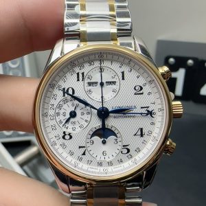 longines master 40mm super clone watch gs factory interlocking gold 1