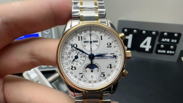 longines master 40mm super clone watch gs factory interlocking gold 1