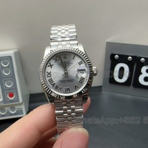 lady datejust 31 super clone watch gs factory rolex silver plate mechanical waterproof1