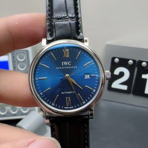 iwc portofino gold super clone watch v7 factory blue disc mechanical 1