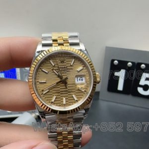 datejust 36mm gold super clone watch vs factory men's rolex mechanical1