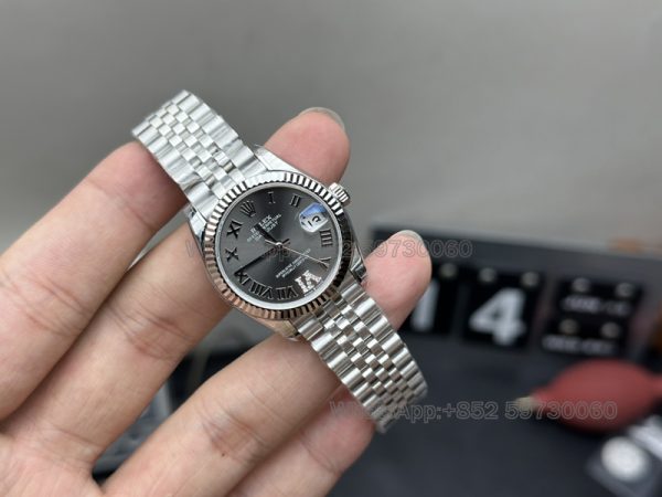 rolex lady datejust 31 super clone watch gs factory grey disc mechanical waterproof 1