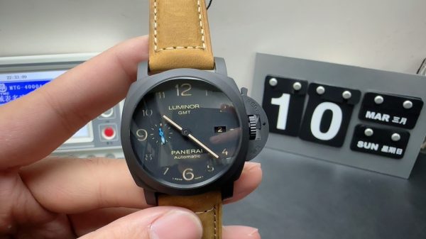 panerai luminor super clone watch vs factory pam1441 blue 1