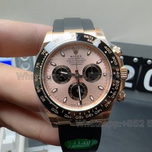 rolex oyster perpetual daytona super clone watch aps factory men 4130 rose gold 1