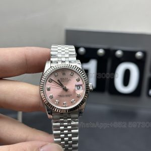 31mm lady datejust super clone watch gs factory rolex pink disc mechanical waterproof 1