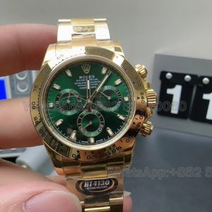 rolex oyster perpetual daytona gold super clone watch bt factory men 116508 green 1