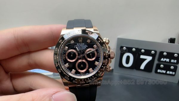 rolex yacht daytona super clone watch bt factory men's 116515 rose gold 1