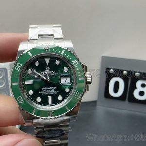 rolex submariner date green super clone watch clean factory 116610lv men's 40mm 1