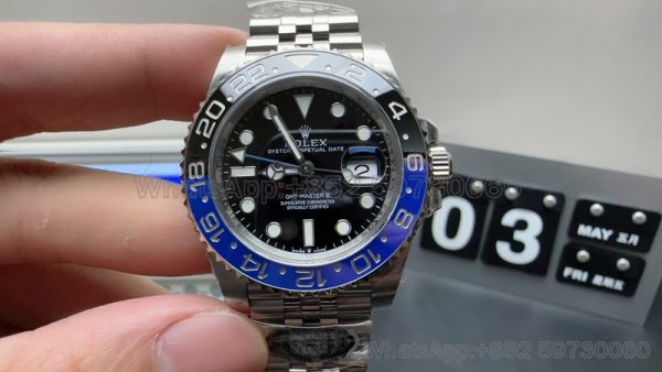 rolex gmt master ll super clone watch cleaning factory men's blue and black bezel 1