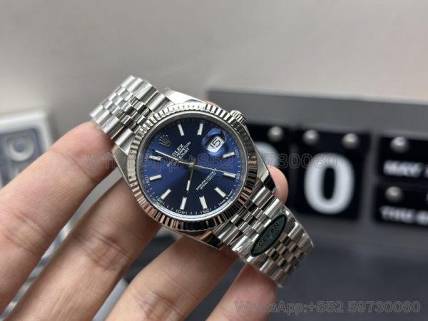 Clean Factory Logo Super Clone Watch Rolex 126334 Blue Bar Scale Mechanical Water Resistant1