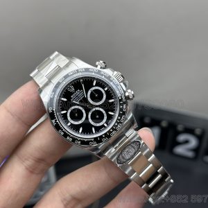 rolex oyster perpetual chronograph daytona super clone watch clean factory 4131 black 1