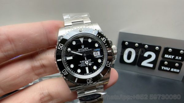 rolex submariner date 116610ln super clone watch clean factory men's 40mm black discs 1