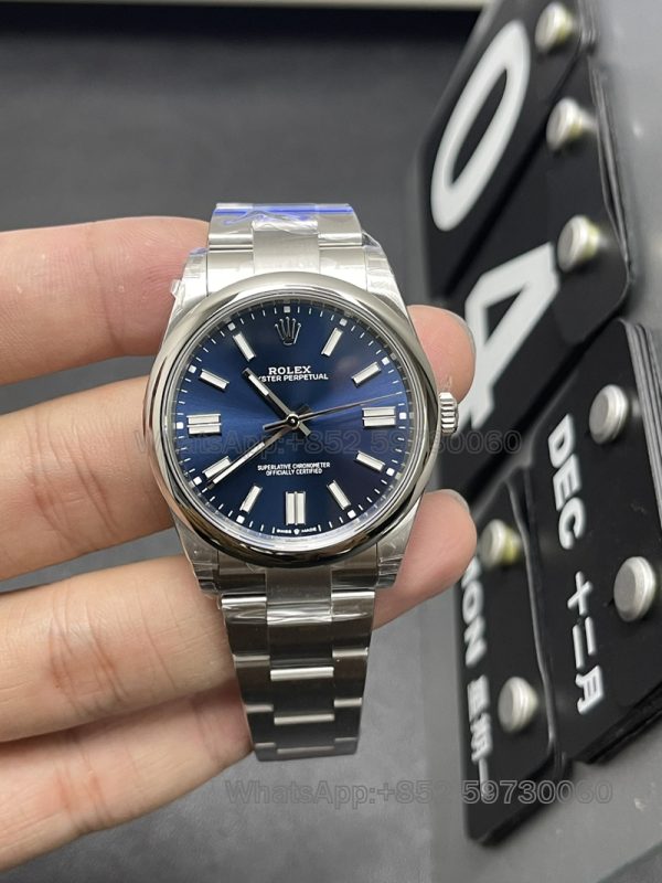 rolex datejust men datejust super clone watch vs factory 41mm blue discs1