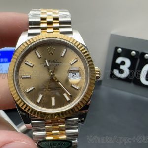 rolex datejust gold super clone watch clean factory 126333 men 41mm 1