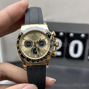 rolex cosmograph daytona 18k gold super clone watch cleaning factory 126518 men 4131 1