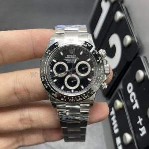 Daytona Black Super Clone Watch Rolex 116519 Clean Factory 4130 Mechanical Chronograph 1