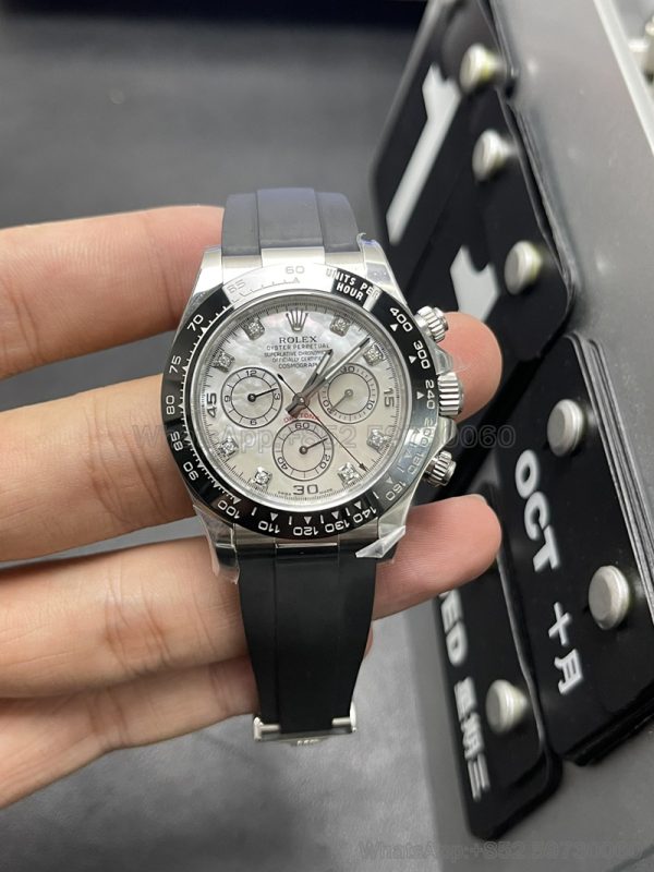 m116519ln-0026 Super Clone Watch Rolex Daytona 4130 Clean Factory Mechanical Waterproof Chronograph 1