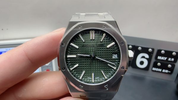 royal oak 50th anniversary super clone watch aps factory audemars piguet 15510 green plate 1