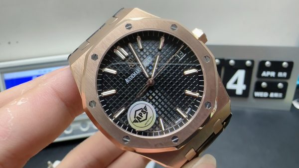 royal oak watches super clone aps factory audemars piguet 15500 black disc rose gold 2