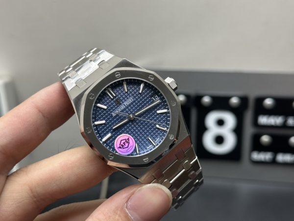 royal oak 15500 super clone watch aps factory audemars piguet blue dial v2 2