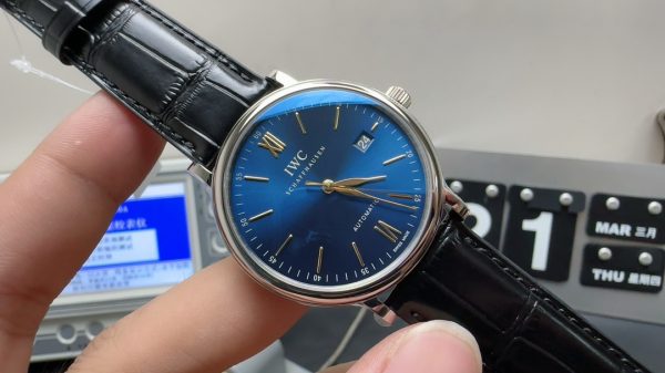 iwc portofino gold super clone watch v7 factory blue disc mechanical 2