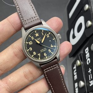 iwc pilot mark 18 super clone watch v7 factory iw327006 titanium steel eta2892a2 movement 2