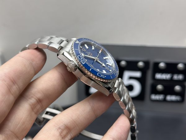 blue seamaster super clone watch vs factory omega 600m mechanical 2