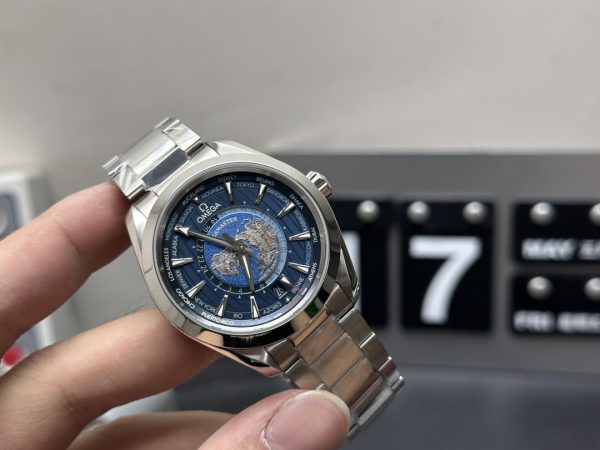 new omega seamaster super clone watch vs factory worldtimer 43mm 2