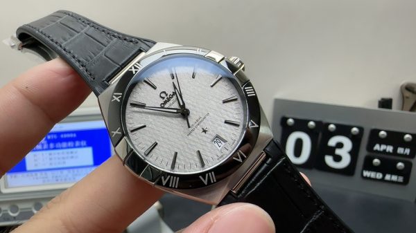 constellation blue super clone watch vs factory omega 41mm 2