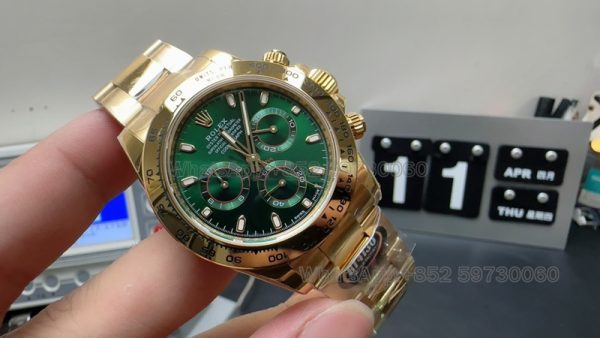 rolex oyster perpetual daytona gold super clone watch bt factory men 116508 green 2