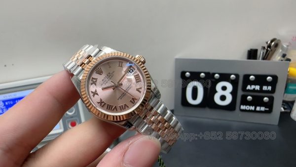 lady datejust 31mm rolex super clone watch gs factory rose gold mechanical 2