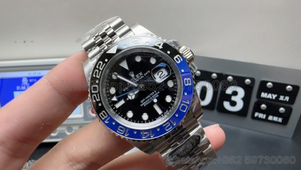 rolex gmt master ll super clone watch cleaning factory men's blue and black bezel 2