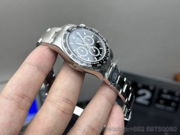 rolex oyster perpetual chronograph daytona super clone watch clean factory 4131 black 2