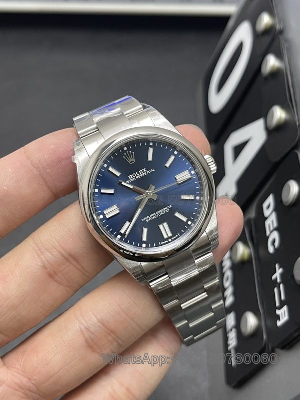 rolex datejust men datejust super clone watch vs factory 41mm blue discs2