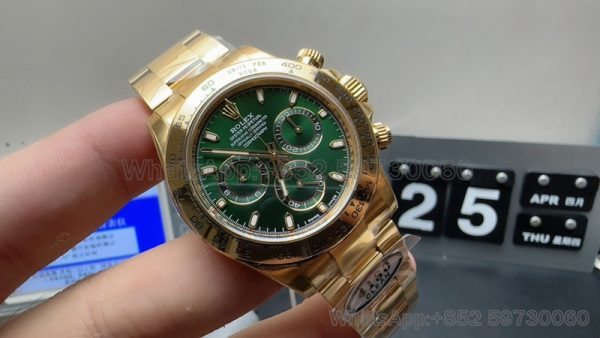 rolex oyster perpetual datejust daytona super clone watch clean factory men's green 2