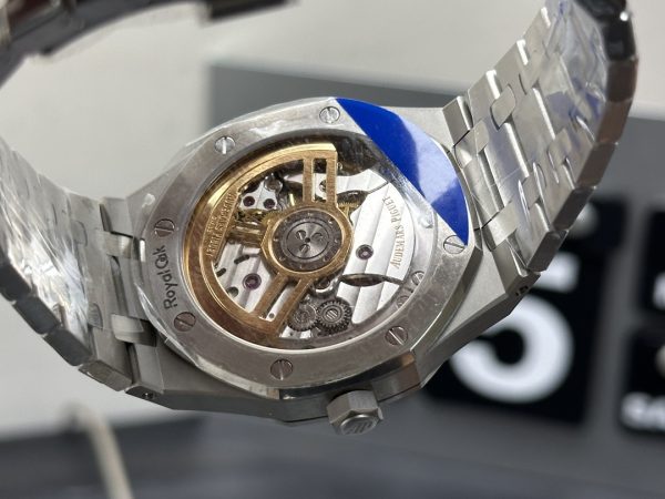 royal oak 15500 white super clone watch aps factory audemars piguet blue dial v2 6