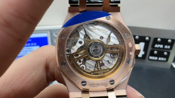 royal oak watches super clone aps factory audemars piguet 15500 black disc rose gold 4