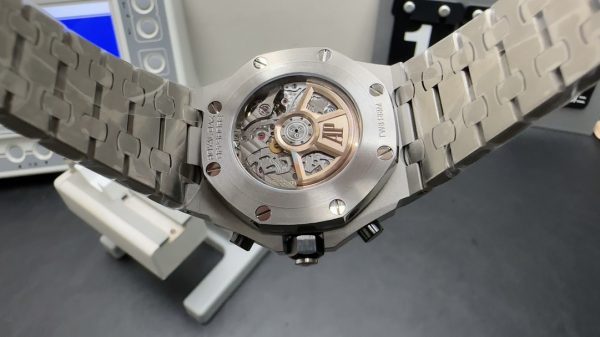 offshore watch super clone APF factory Audemars Piguet chronograph blue face mechanical 4