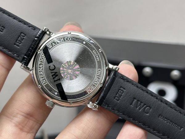 iwc portofino black super clone watch v7 factory mechanical waterproof 5