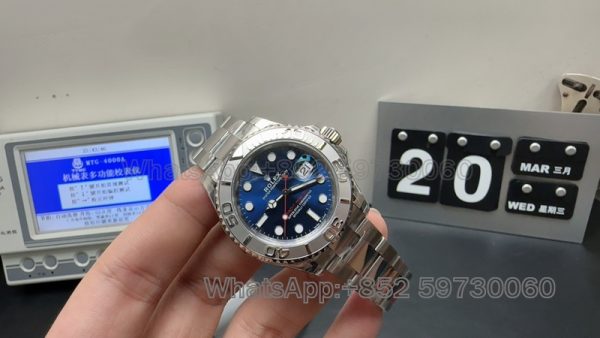 rolex yacht master blue super clone watch vs factory men's automatic mechanical2