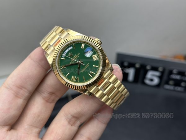 rolex day date green dial super clone watch gs factory men's mechanical waterproof1