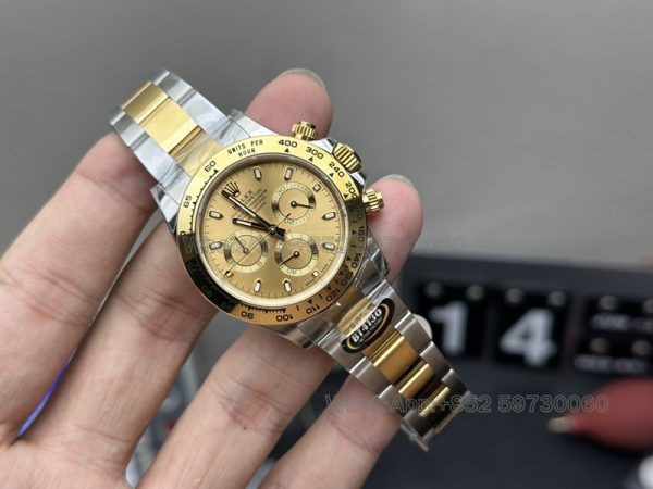 rolex daytona perpetual oyster super clone watch bt factory men's 116503 between yellow gold 3