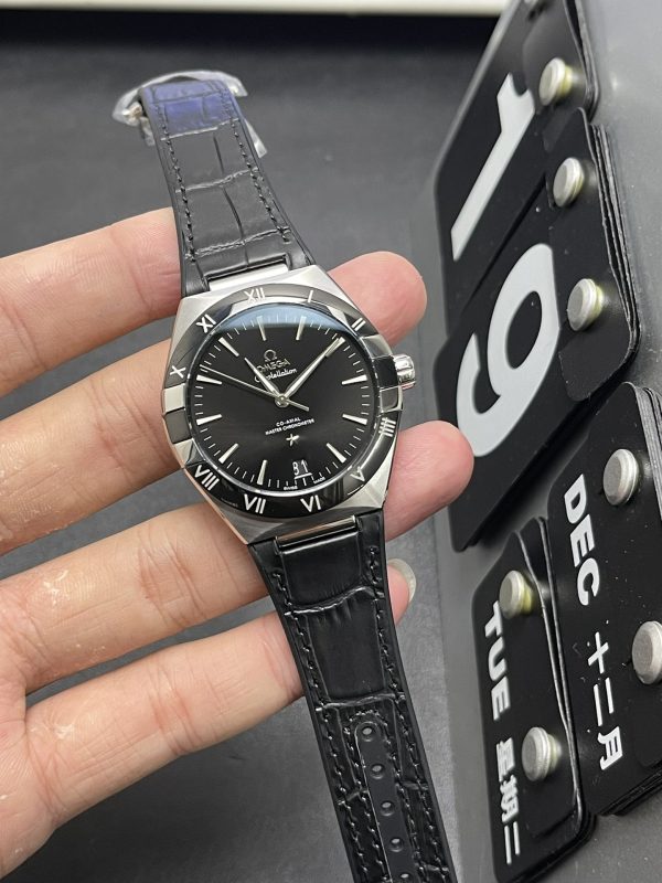 constellation blue super clone watch vs factory omega 41mm 4