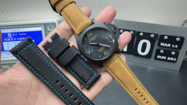 panerai luminor super clone watch vs factory pam1441 blue 3